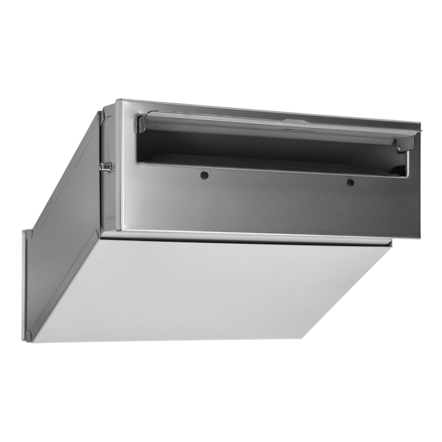 SAMOA mailbox pass-through mailbox with cylinder lock, inox